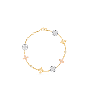 Louis Vuitton Idylle Blossom Bracelet, 3 Golds and Diamonds